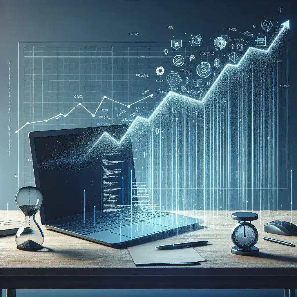 "ノートパソコンのリセールバリューに関する記事内のグラフ画像 - 開発者が考える買い換えタイミングの重要性を示すデータ"